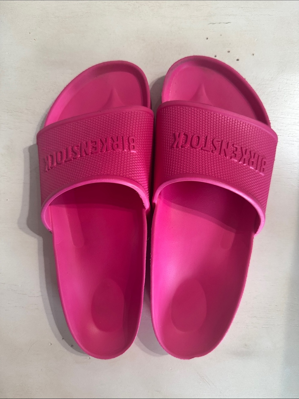 Birkenstock Hot Pink Slide Sandals